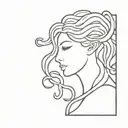 subtle Medusa with "I'm proud of you" together tattoo design idea