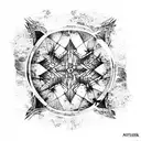 marble tattoo design idea