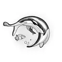 killer whale tattoo design idea