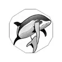 killer whale tattoo design idea