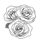 Rose and name  tattoo design idea