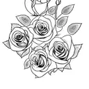 Rose and name  tattoo design idea