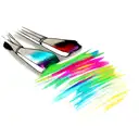 2 inch paint brush.. colorfull  tattoo design idea