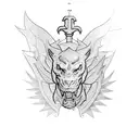 saint george tattoo design idea