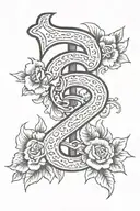 number 18 tattoo design idea