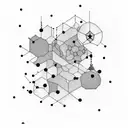 A constellation of huckleberries in the night sky tattoo design idea