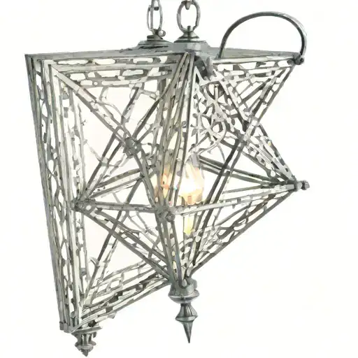 Aries Diamond shaped Gothic lantern tattoo design idea