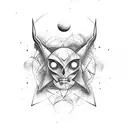 space and time, mystic, deep look, enlightenment, mental strength, 4th dimension tattoo design idea