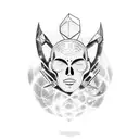 space and time, mystic, deep look, enlightenment, mental strength, 4th dimension tattoo design idea