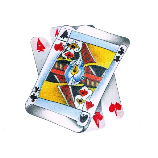 dice playing cards poker chips  tattoo design idea