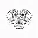 labrador tattoo design idea