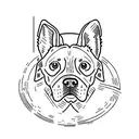 labrador tattoo design idea