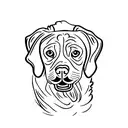 labrador tattoo design idea