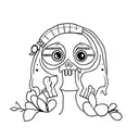 watch with dead child tattoo design idea