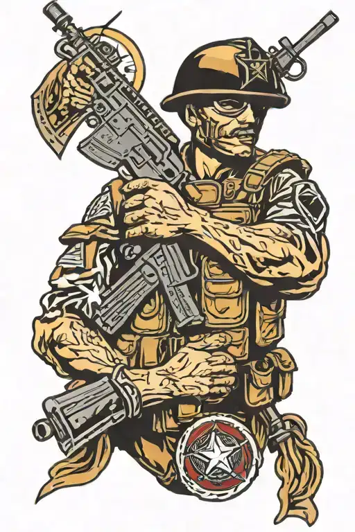 special forces soldier tattoo design idea