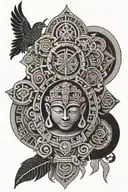 maya symbols tattoo design idea