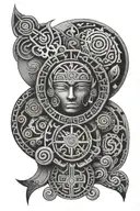 maya symbols tattoo design idea