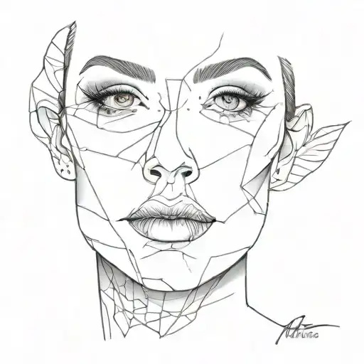 Makeup tattoo design idea