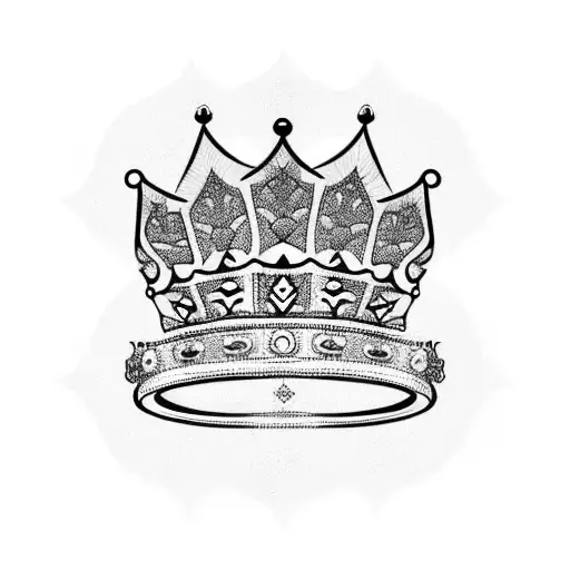Crown Tattoo Design Stock Illustrations, Cliparts and Royalty Free Crown  Tattoo Design Vectors