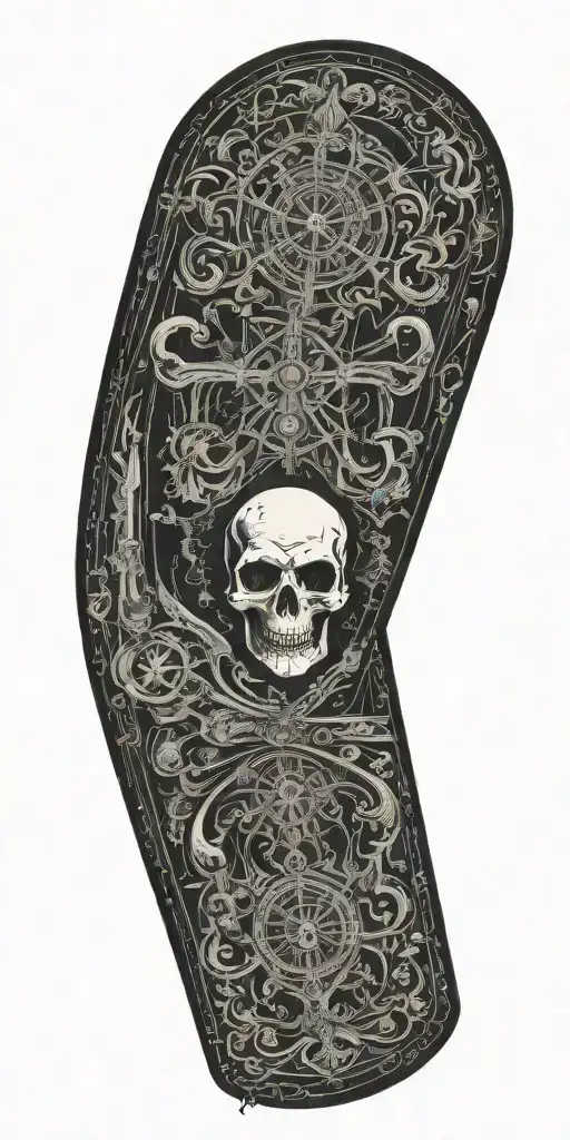 holy death tarot card tattoo design idea