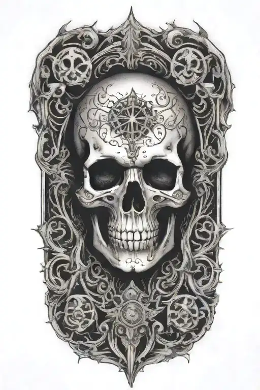 holy death tattoo design idea