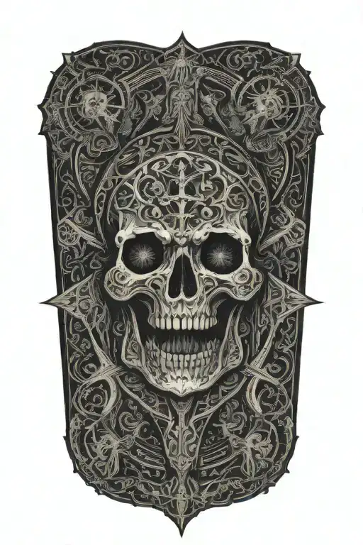 holy death tattoo design idea