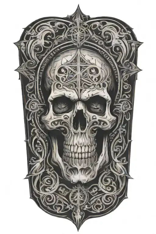 holy death tattoo design idea