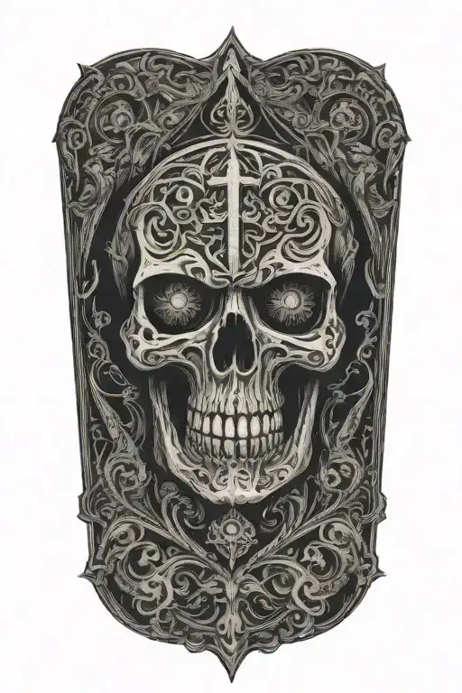 holy death tattoo design idea