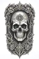 holy death tattoo design idea