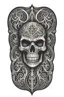 holy death tattoo design idea