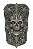 holy death tattoo design idea