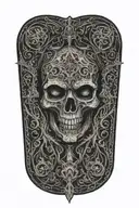 holy death tattoo design idea