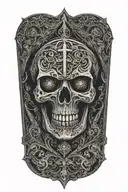 holy death tattoo design idea