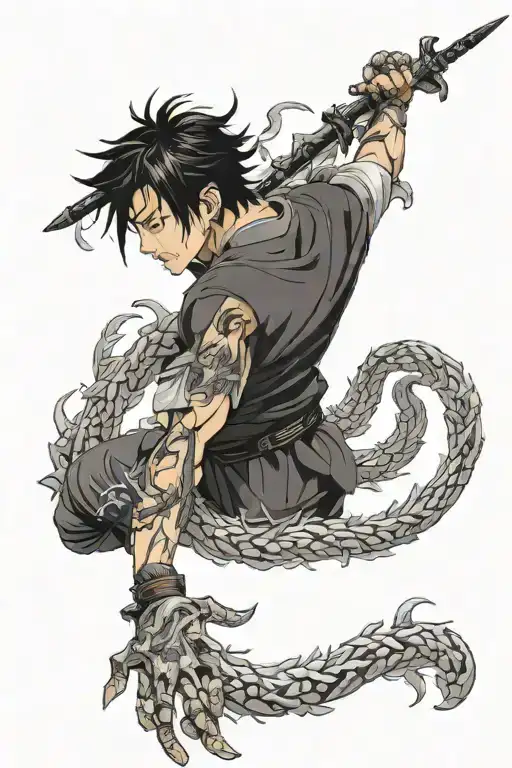 Igris solo leveling sung jin woo tattoo design idea