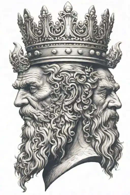 heavy is the head that wears the crown tattoo design idea