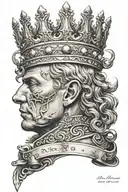 heavy is the head that wears the crown tattoo design idea