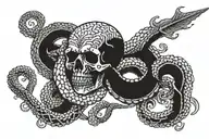 join or die tattoo design idea