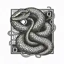 join or die snake tattoo design idea