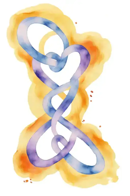 HEART INFINITY SIGN tattoo design idea