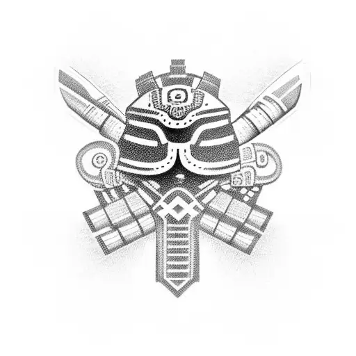 cyber tlaloc tattoo design idea