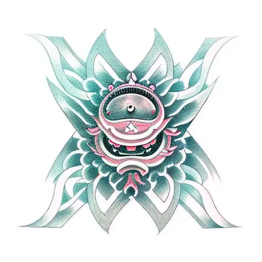 todas as evoluções do gengar tattoo design idea