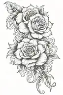 light tattoos on the forearm femme fatale black and white tattoo design idea