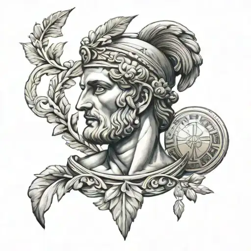 ancient Greece microrealism tattoo tattoo design idea