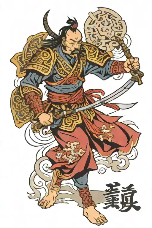 monastery tattoo samurai tattoo design idea