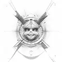 singularity, infinite symbol, pineal gland tattoo design idea