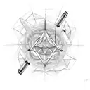 Edison light bulb tattoo design idea