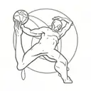 atlas holding the world up tattoo design idea