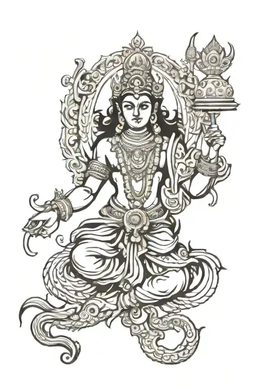 vishnu tattoo tattoo design idea