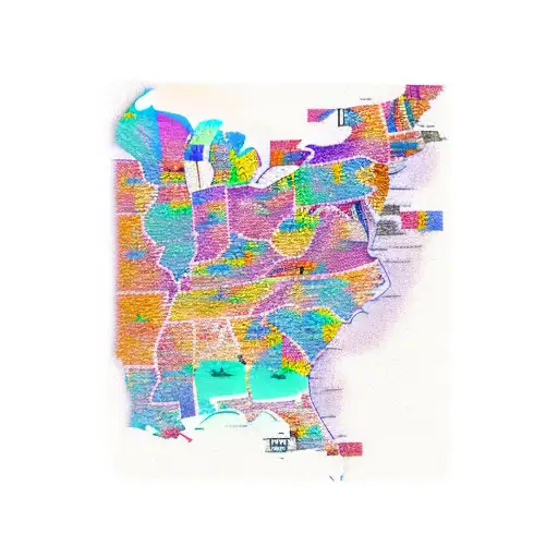 map of illinois, missouri and oklahoma tattoo design idea