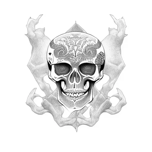 skeleton bum tattoo design idea